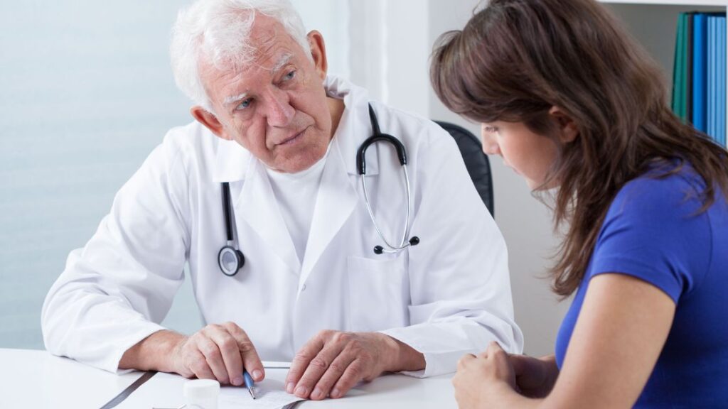 woman consulting with a doctor