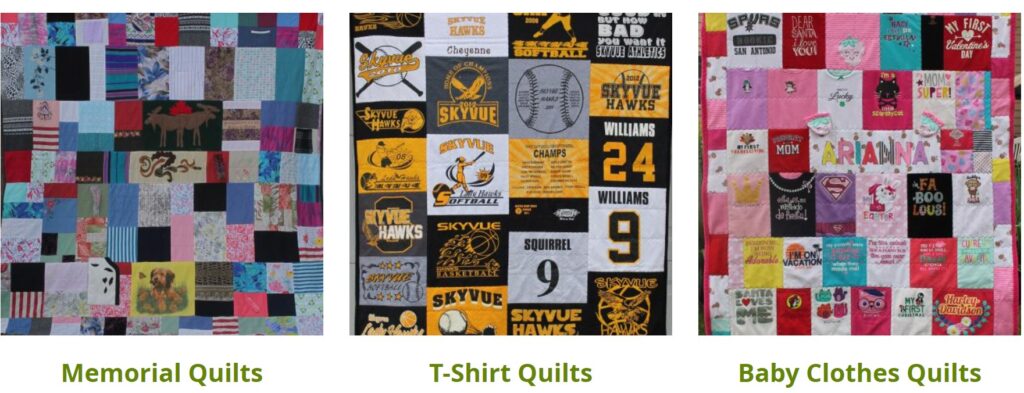 three memory quilts