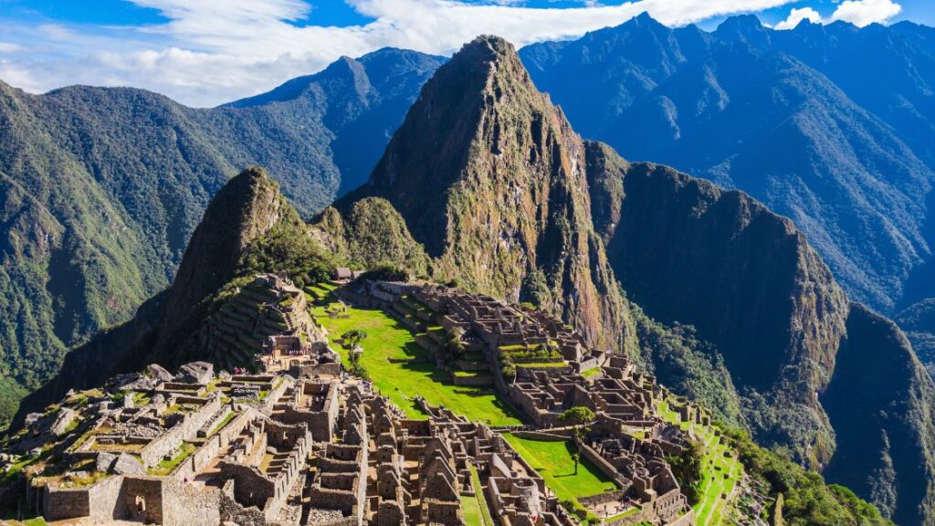 Incan ruins at Machu Picchu