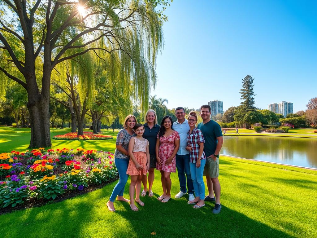 parks and gardens for family portraits