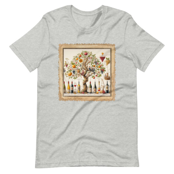 Wine Lovers Family Tree Unisex T-Shirt - Image 15