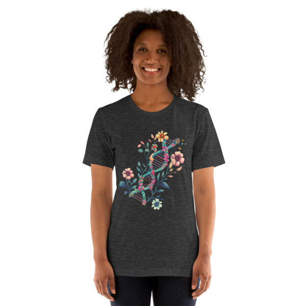 Floral DNA Unisex T-Shirt - Image 4