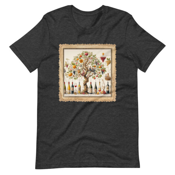 Wine Lovers Family Tree Unisex T-Shirt - Image 4