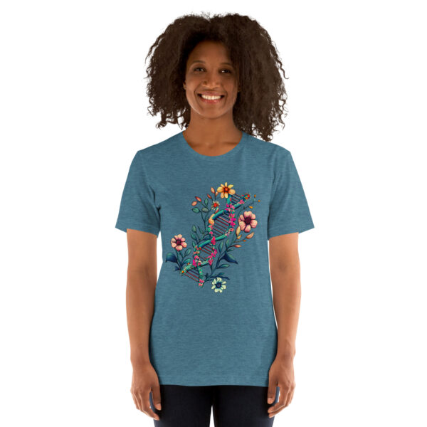 Floral DNA Unisex T-Shirt - Image 6