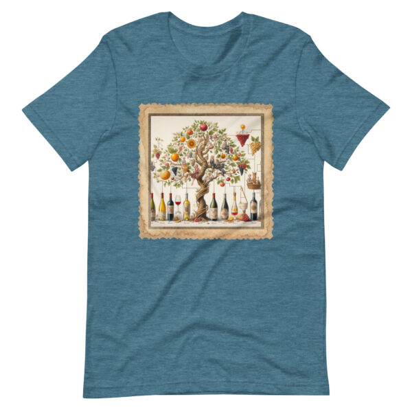 Wine Lovers Family Tree Unisex T-Shirt - Image 6