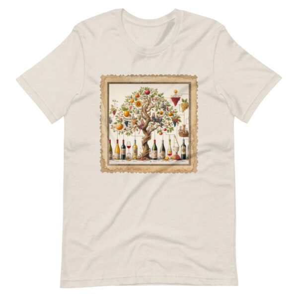 Wine Lovers Family Tree Unisex T-Shirt - Image 16