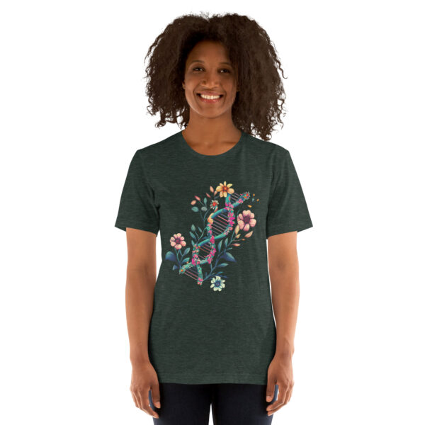 Floral DNA Unisex T-Shirt - Image 3