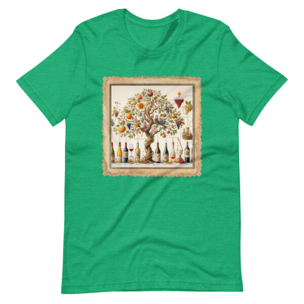 Wine Lovers Family Tree Unisex T-Shirt - Image 8