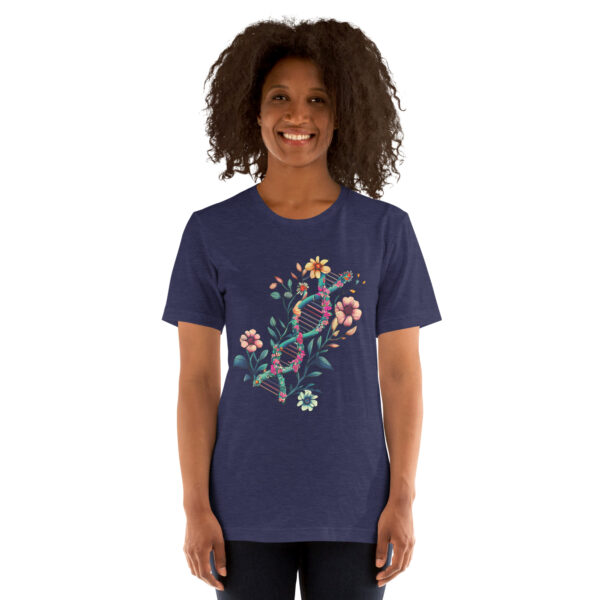 Floral DNA Unisex T-Shirt - Image 2