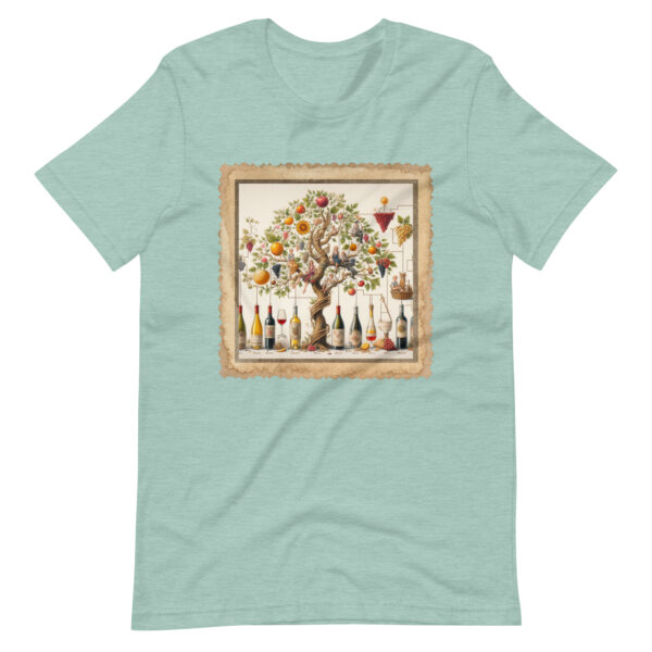 Wine Lovers Family Tree Unisex T-Shirt - Image 12