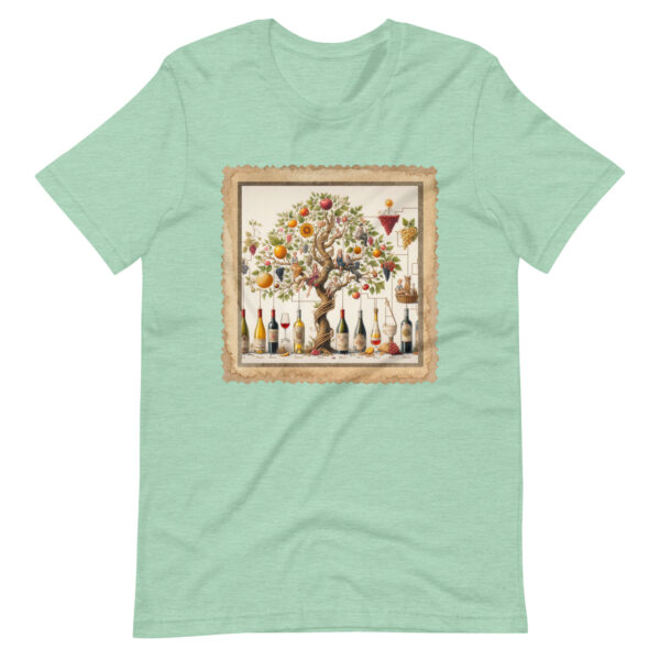 Wine Lovers Family Tree Unisex T-Shirt - Image 13