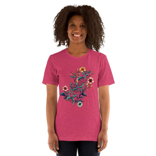 Floral DNA Unisex T-Shirt - Image 5