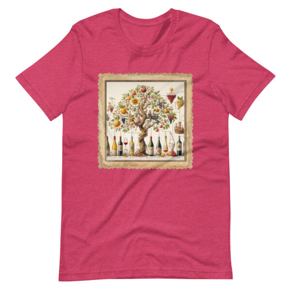 Wine Lovers Family Tree Unisex T-Shirt - Image 5