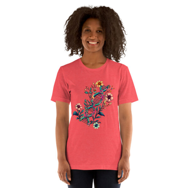 Floral DNA Unisex T-Shirt - Image 8