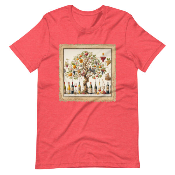 Wine Lovers Family Tree Unisex T-Shirt - Image 7