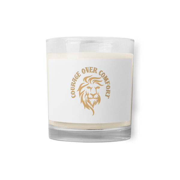 Courage Over Comfort Glass Jar Soy Wax Candle