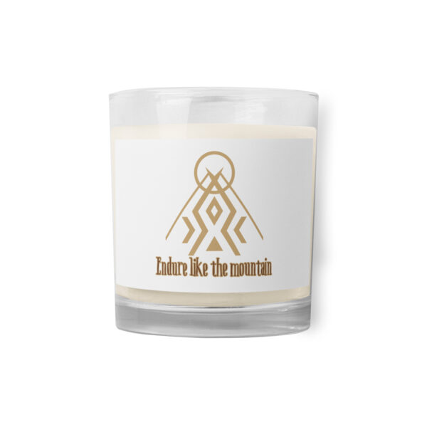 Endure Like a Mountain Glass Jar Soy Wax Candle