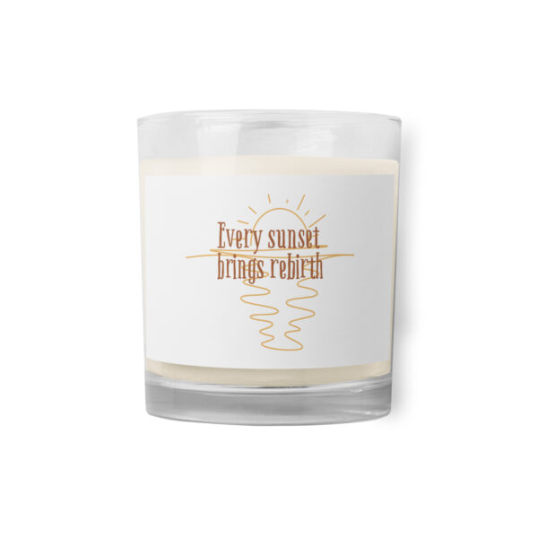 Every Sunset Brings Rebirth Glass Jar Soy Wax Candle