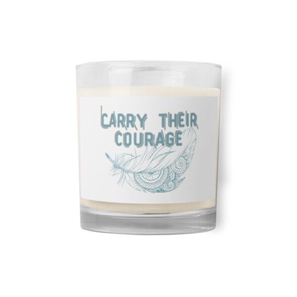 Carry Their Courage Glass Jar Soy Wax Candle