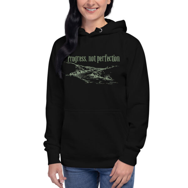 Progress Not Perfection Unisex Hoodie - Image 2