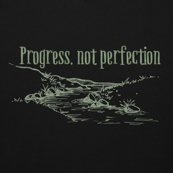 Progress Not Perfection Unisex Hoodie - Image 4