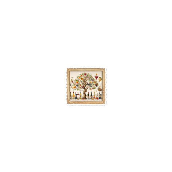 Wine Lovers Family Tree Bubble-free stickers - Image 4