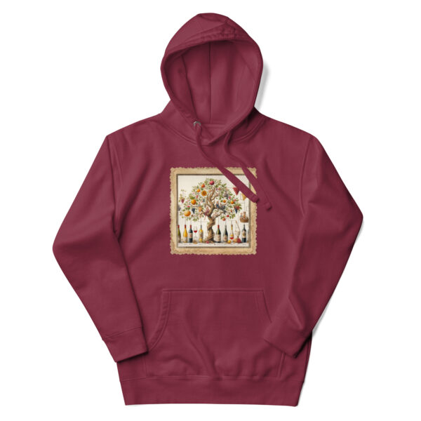 Wine Lovers Family Tree Unisex Hoodie - Image 3