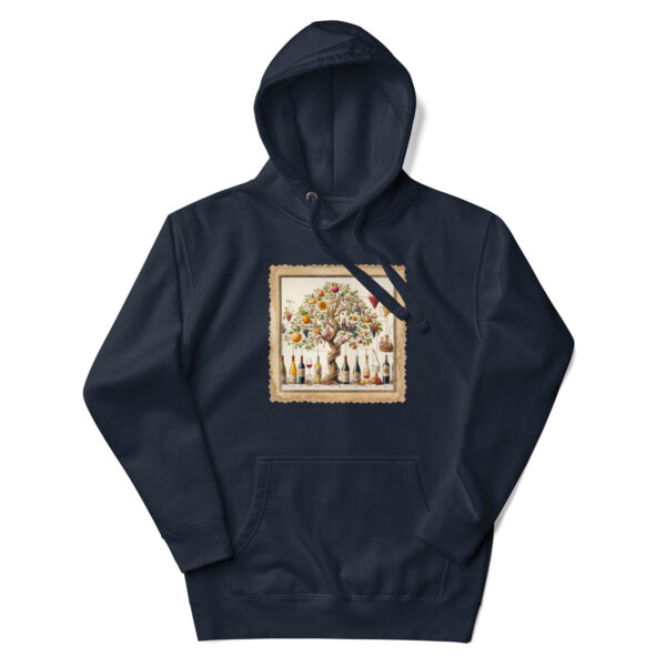 Wine Lovers Family Tree Unisex Hoodie - Image 2