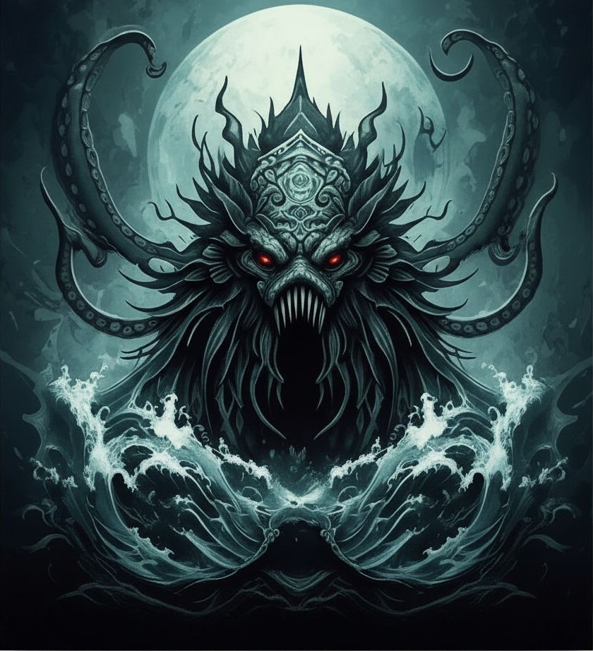Kraken gothic fantasy sea monster of Scandanavian lore