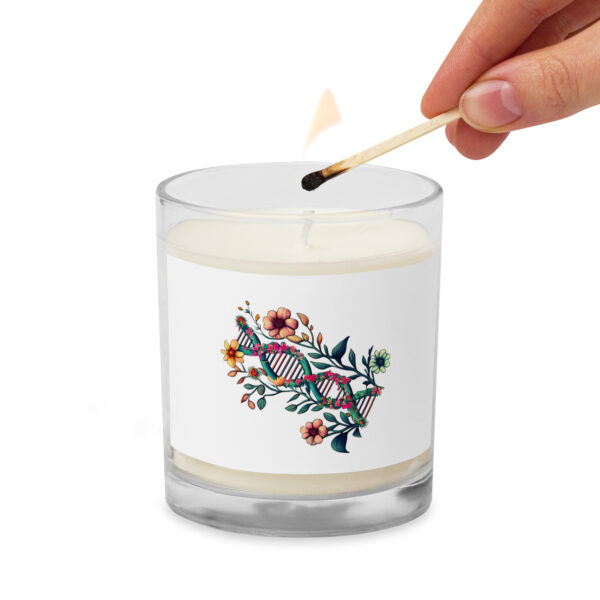 Floral DNA Glass Jar Soy Wax Candle - Image 4