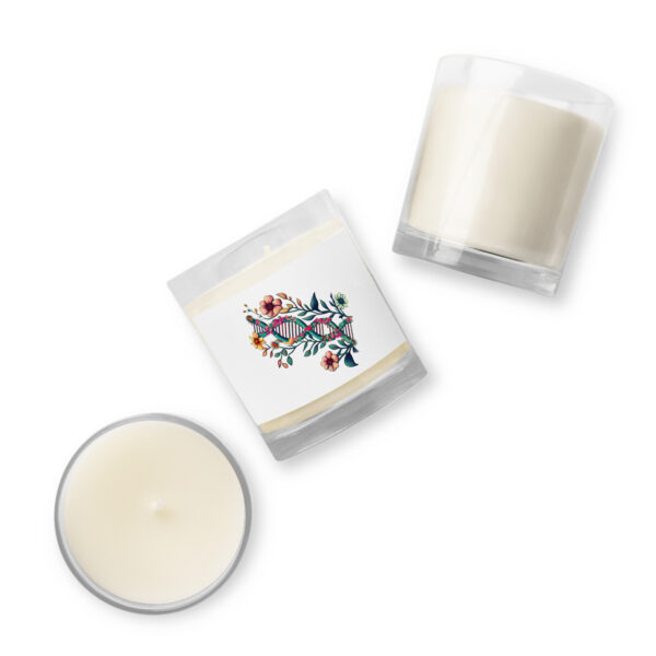 Floral DNA Glass Jar Soy Wax Candle - Image 3