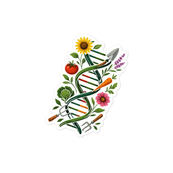 Gardening Is in My DNA, Green Thumb Sticker - Image 3