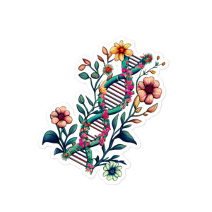 Floral DNA Bubble-Free Stickers