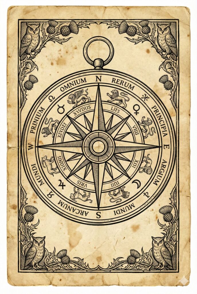 ornate compass