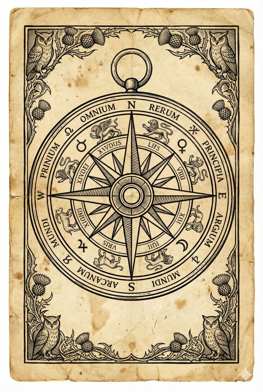 ornate compass